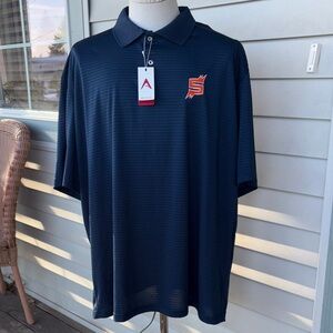 Spokane Shock AFL Navy Blue Polo Shirt.  3XL.  New with tags.